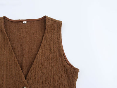 Conjunto Texturizado: Chaleco y Pantalón Recto - Image 19
