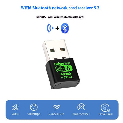 Adaptador de Red Inalámbrico Wifi 6 AX900M - Conexión Rápida sin Drivers - Image 12