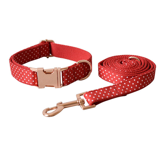 Collar y Correa para Perro Red Dot - Suministros de Mascotas Premium - Image 13