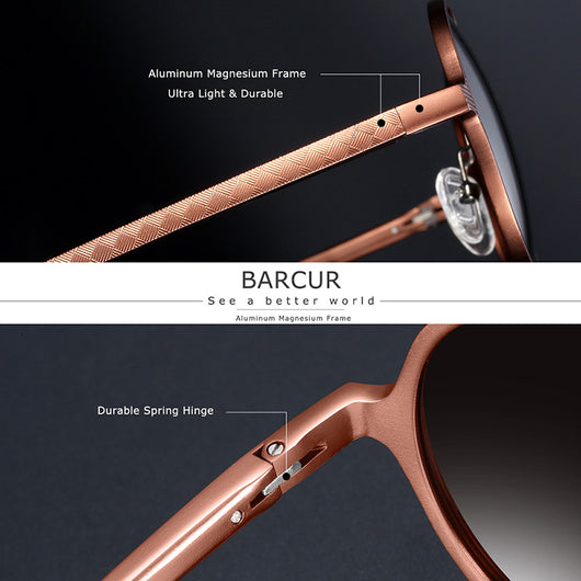 Gafas de Sol Redondas Aluminio Magnesio - Unisex Protección UV - Image 11