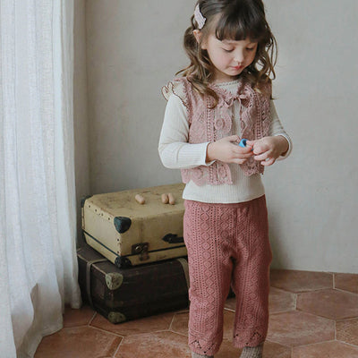 Chaleco Infantil con Flores Caladas para Niñas - Image 15