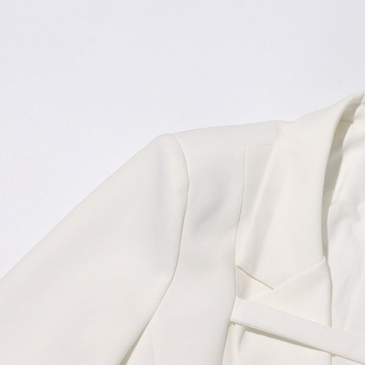 Blazer Slim Fit Patchwork para Mujer - Diseño Moderno y Versátil - Image 17