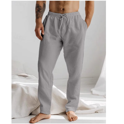 Pantalones Hombre Verano Cintura Elástica Transpirables - Image 9