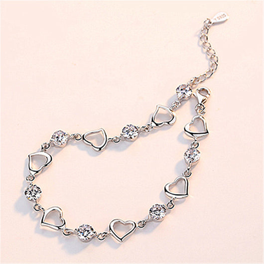 Collar Corazón a Corazón con Diamantes Blancos - Joyería Trendy - Image 4