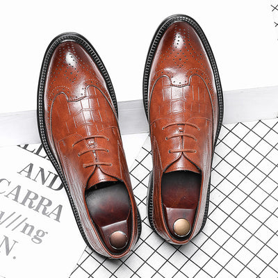 Zapatos de Cuero para Hombre con Punta Afilada y Caña Media - Image 12