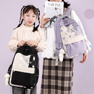 Mochila Escolar Osito Tierna Grande y Ligera para Primaria