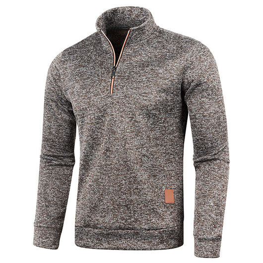 Suéter para Hombre con Cierre de Cremallera en el Cuello - Otoño e Invierno - Image 2