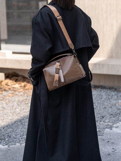 Bolso Bandolera de Cuero Curtido al Óleo para Mujer - Diseño Elegante y Sofisticado - Image 11