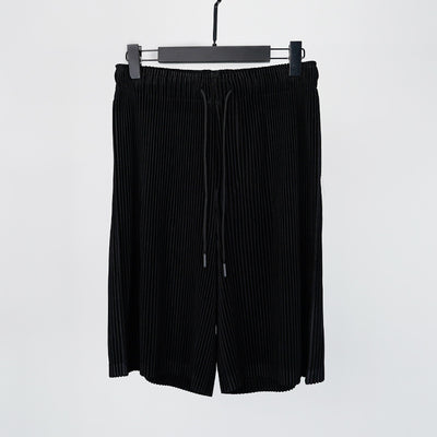 Pantalones Cortos Hombre Plisados Talla Grande Comodidad Casual - Image 18