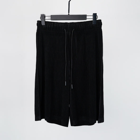 Pantalones Cortos Hombre Plisados Talla Grande Comodidad Casual - Image 18