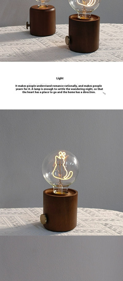 Lámpara Gato para Mesita de Noche - Recargable y Portátil - Image 10