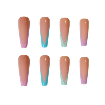 Uñas Postizas Largas de Ballet con Parches Intercambiables - Image 3