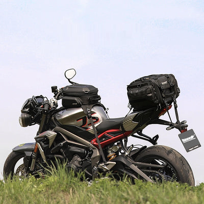 Mochila Expandible 15L para Motocicleta con Carcasa Rígida