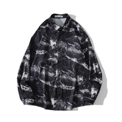 Camisa Estilo Hong Kong con Estampado Vintage y Efecto Óleo - Image 23