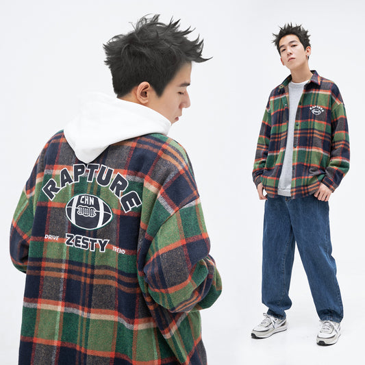 Camisa Vintage Bordada de Manga Larga con Textura