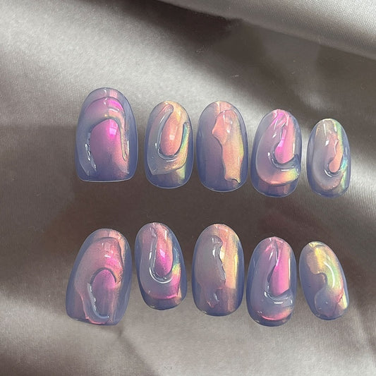 Esmalte de Uñas Aurora Veraniega con Efecto Degradado Fluido