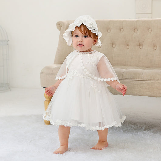 Conjunto de 3 Piezas Vestido Princesa para Bebé Niña 0-2 Años - Image 9