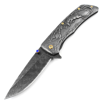 Cuchillo de Supervivencia Plegable de Acero Endurecido para Camping - Image 6