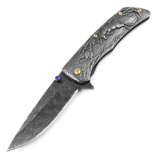 Cuchillo de Supervivencia Plegable de Acero Endurecido para Camping - Image 6