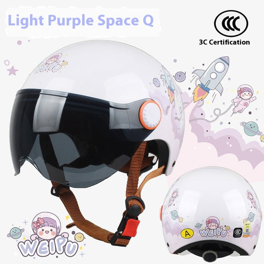 Casco Eléctrico con Protección Solar y Diseño Infantil Resistente al Viento - Image 7