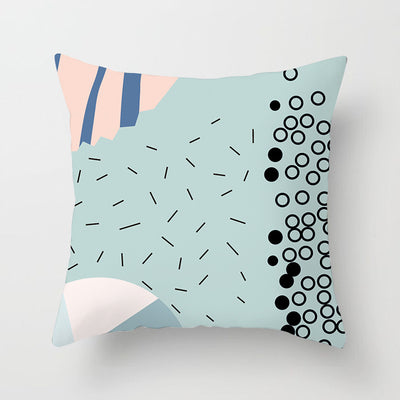 Funda de Almohada Geométrica Moderna en Poliéster Peachskin - Image 75