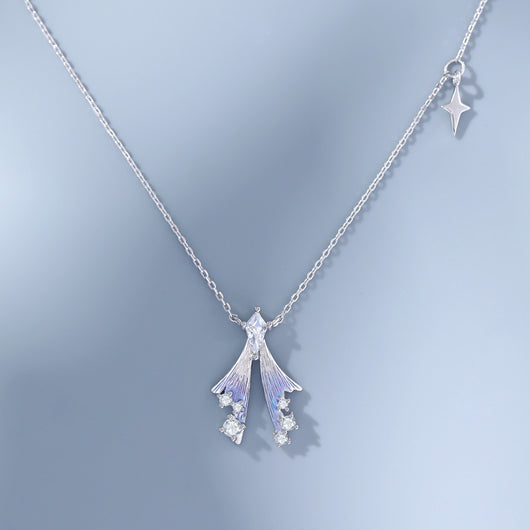 Collar de Plata Esterlina Pluma de Hada - Lujo Ligero para Mujer - Image 8