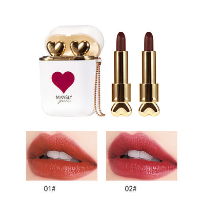 Estuche Organizador Doble Tubo para Labiales Mate y Auriculares Portátil - Image 9