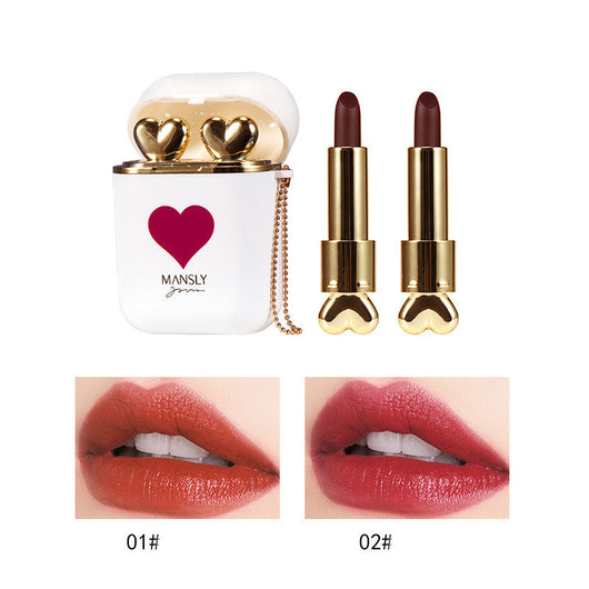 Estuche Organizador Doble Tubo para Labiales Mate y Auriculares Portátil - Image 9