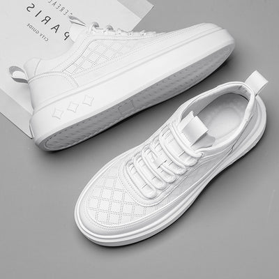 Zapatos Casuales de Suela Gruesa Estilo Británico con Diseño Calado Transpirable - Image 2