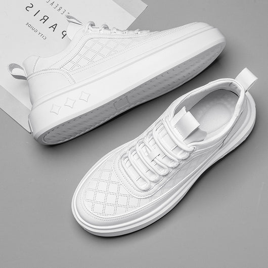Zapatos Casuales de Suela Gruesa Estilo Británico con Diseño Calado Transpirable - Image 2