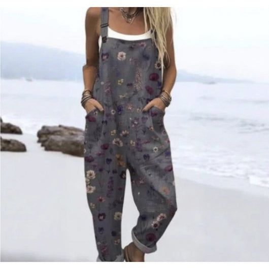 Pantalón Casual de Tiro Alto con Tirantes y Estampado Digital - Image 22