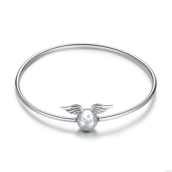 Pulsera Alas de Hada con Circones en Plata de Ley