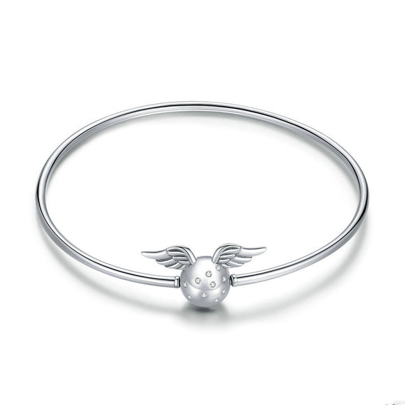 Pulsera Alas de Hada con Circones en Plata de Ley
