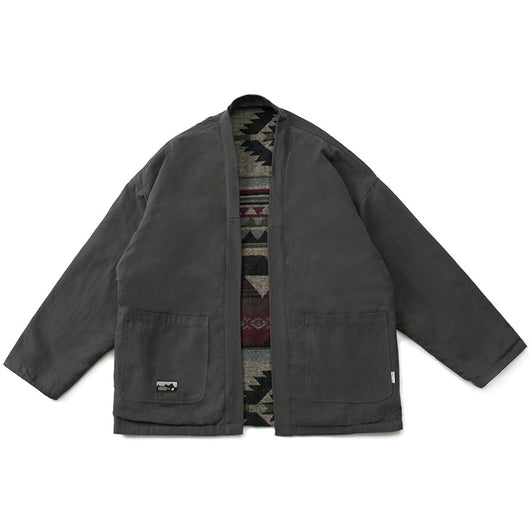 Chaqueta Acolchada de Algodón Estilo Étnico Retro para Hombre - Image 6