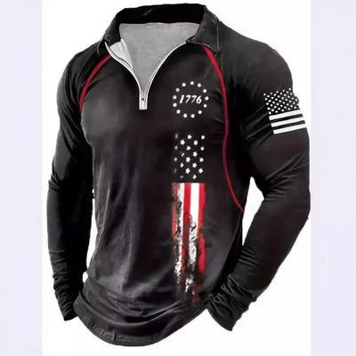 Polo Deportivo Manga Larga con Cierre para Hombre - Image 6