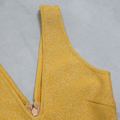 Jumpsuit de Fiesta Dorado con Flecos y Brillo - Image 6