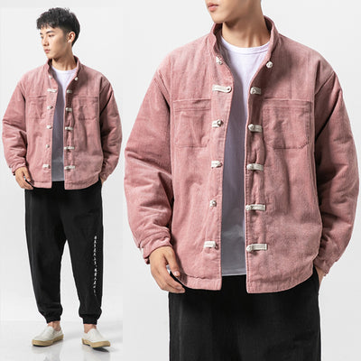 Chaqueta de Algodón Retro Estilo Chino con Cuello Mao para Hombre - Image 14