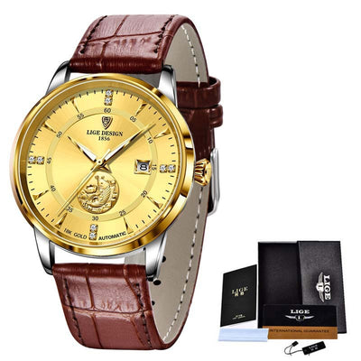 Reloj Mecánico Automático Fish Leap Longmen con Doble Calendario e Impermeabilidad - Image 16