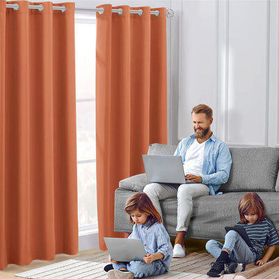 Cortinas Modernas Térmicas Bloqueadoras de Luz - Tela Gruesa Opaca Aislante - Image 14