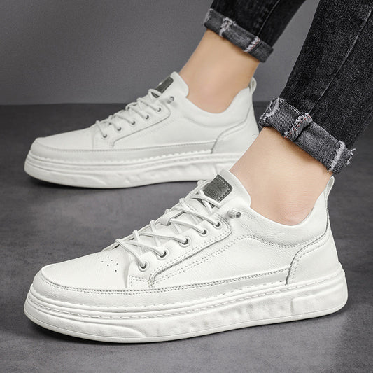 Zapatillas Deportivas Blancas Slip-On Transpirables con Suela Suave para Skateboard