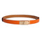 Cinturón de Cuero Genuino para Mujer Ancho 1.8cm con Herraje Dorado