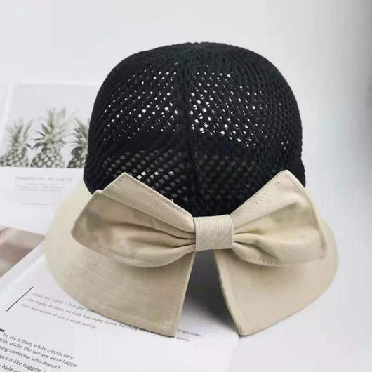 Gorro de Sol para Mujer con Malla Transpirable y Moño - Image 8
