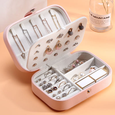 Organizador de Joyas de Dos Niveles Estilo Coreano para Aretes y Anillos - Image 9