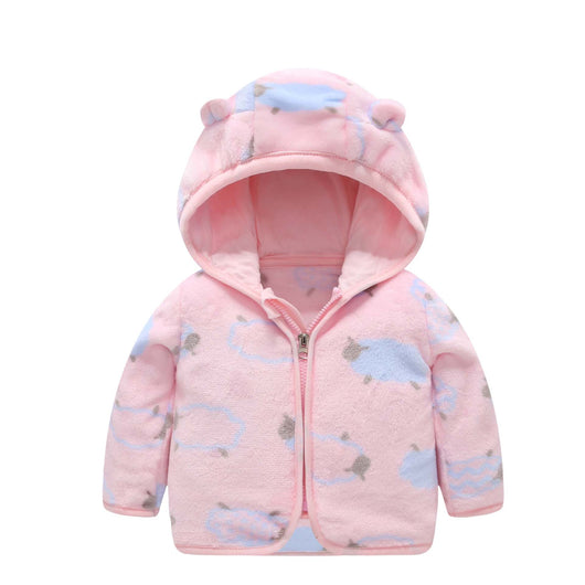 Chaqueta Acolchada de Polar Coral con Capucha para Niños - Image 7