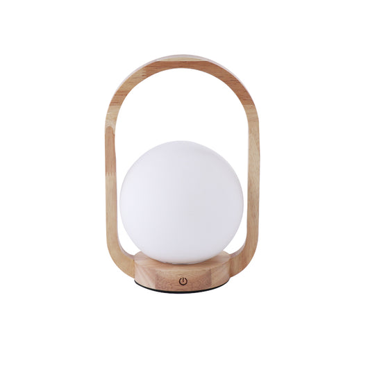 Lámpara de Mesa Táctil Regulable para Dormitorio con Pantalla de Vidrio - Image 3