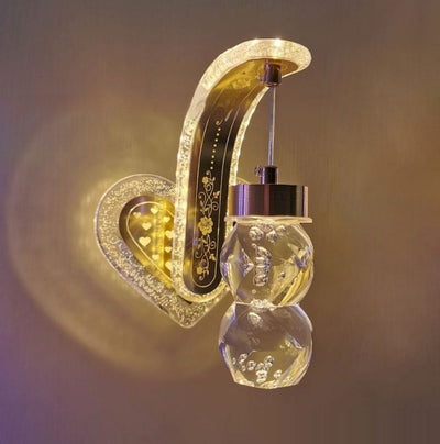 Lámpara de Pared Colgante de Cristal Acrílico Ovalado con Luz Cálida para Hoteles y Dormitorios - Image 5