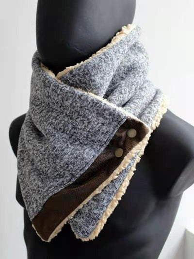Bufanda de Lana Cálida con Estampado Suave para Hombre - Image 6