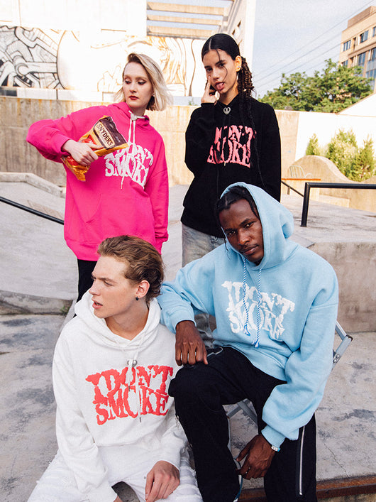 Sudadera de Pareja Cielo Azul y Nubes Blancas - Diseño 3D Dejar de Fumar - Image 17