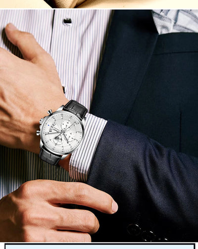 Reloj Automático para Hombre Resistente al Agua con Calendario y Esfera Luminosa - Image 9