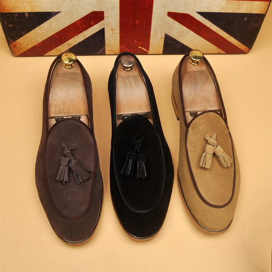 Mocasines Hombre Respirable Punta Afilada Estilo Británico Clásico - Image 19